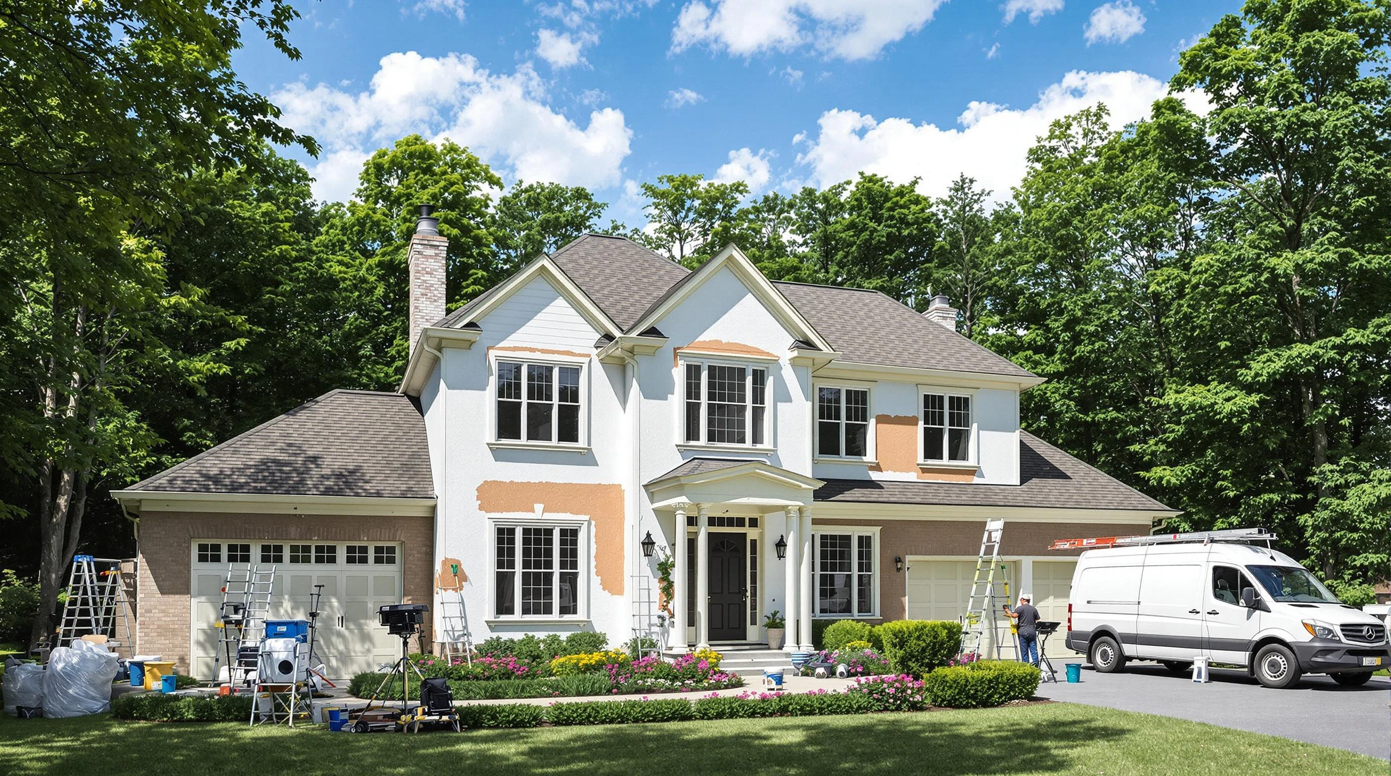 Wadsworth House Painters painting crew working in Norton, OH